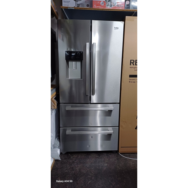 Beko GNE60530DX Amerikaans koelkast 84 cm breed met ijs en water dispenser gratis thuis beorgd