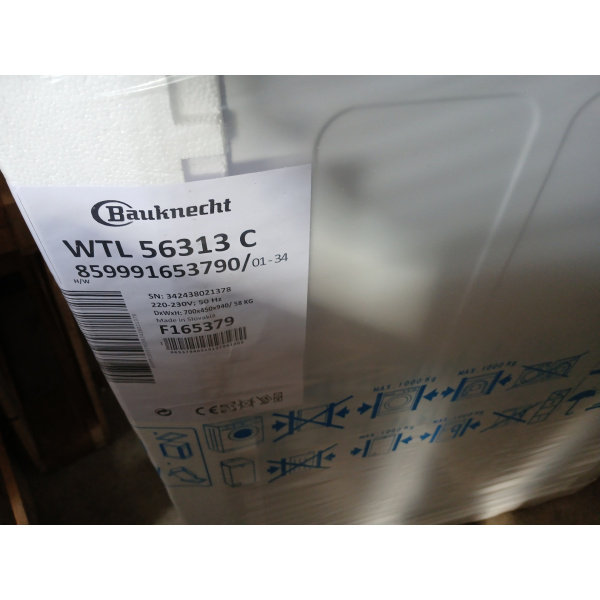 Bauknecht Wtl 56313 C Bovenlader Wasmachine 6kg 1200t