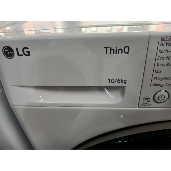 LG LG F4DR7006S1W Was-droogcombinatie 10kg wassen/6kg drogen