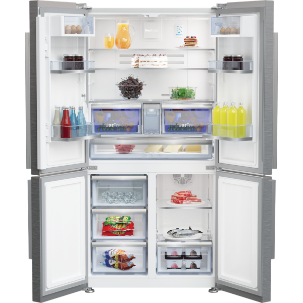 Beko GN1416231JXN amerikaanse koelkast Vrijstaand 530 l F Roestvrijstaal outlet gratis thuis bezorgd