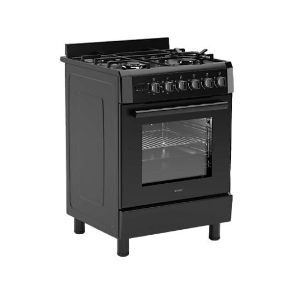 Wiggo WO-E639R(BB) Zwart – Serie 39 gasfornuis 60 cm