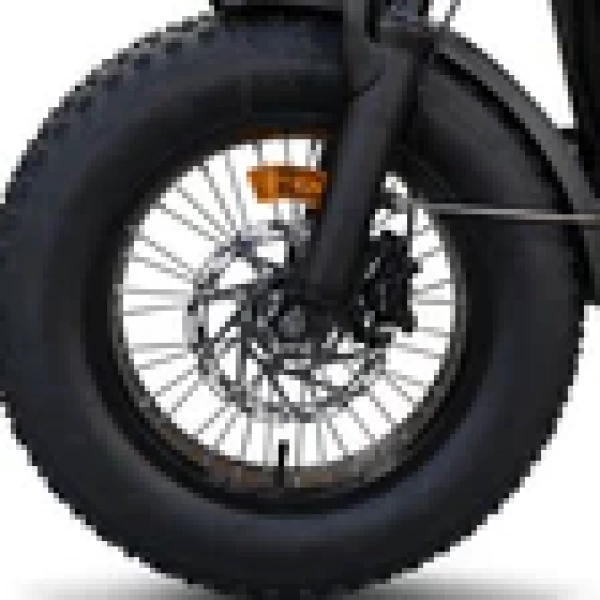 V20 Mini Fatbike – Kinderfatbike met Hydraulische Remmen & Gashendel - Zwart - Stoer, Veilig en Straatlegaal!