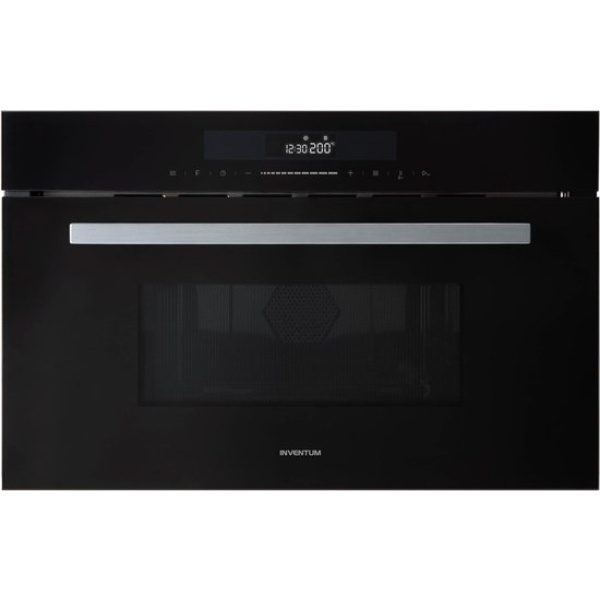 Inventum IMC3834GT - Inbouw combi-oven - Hetelucht - Magnetron - Grill - 34 liter - 38 cm hoog - Tot 220 graden - Zwart/RVS