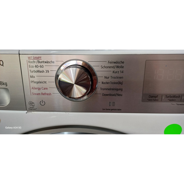 LG V9WD128H2 Was-droogcombinatie 12/8 kg