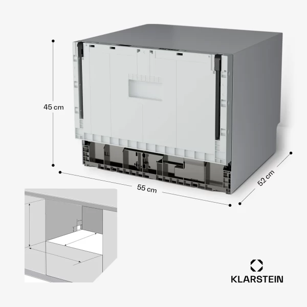 Inbouw mini vaatwasser 45 cm PKM Gratis bezorgen