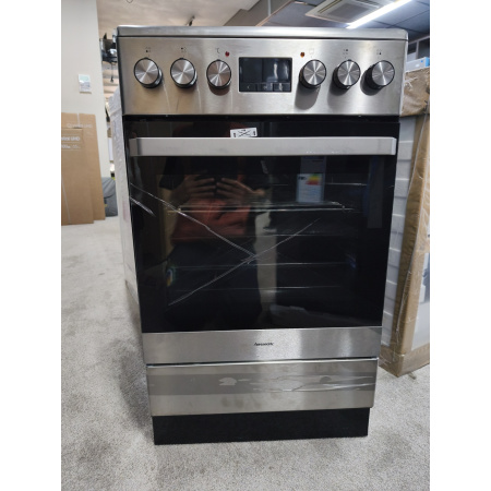 Hanseatic - Grijs - Vrijstaande Kooktoestel - Multifunctionele oven - Glas Keramische Kookplaat