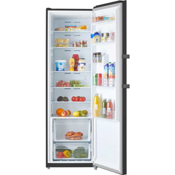 Inventum KK1850B energiezuinige koelkast 185 cm hoog - 362 liter - Kastmodel - Zonder vriesvak - Superkoelen - Energielabel C - Vrijstaand - Zwart