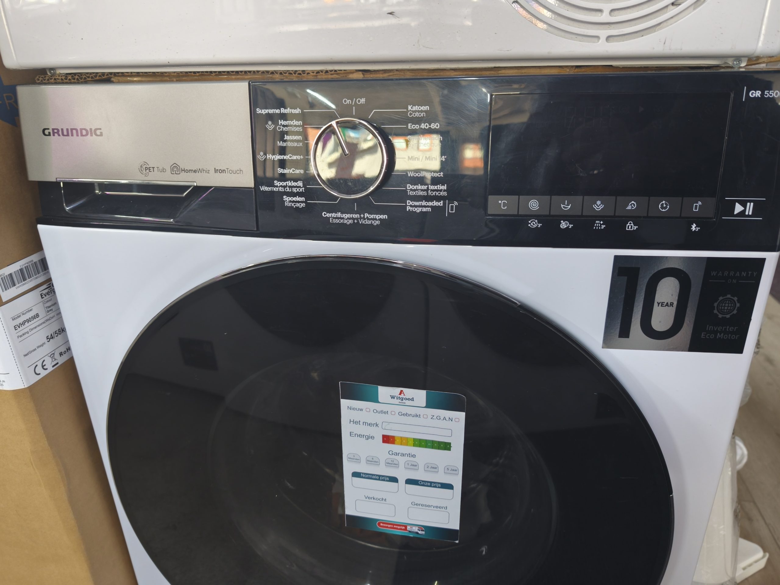 Grundig GW7P584109W Wasmachine outlet gratis thuis bezorgd