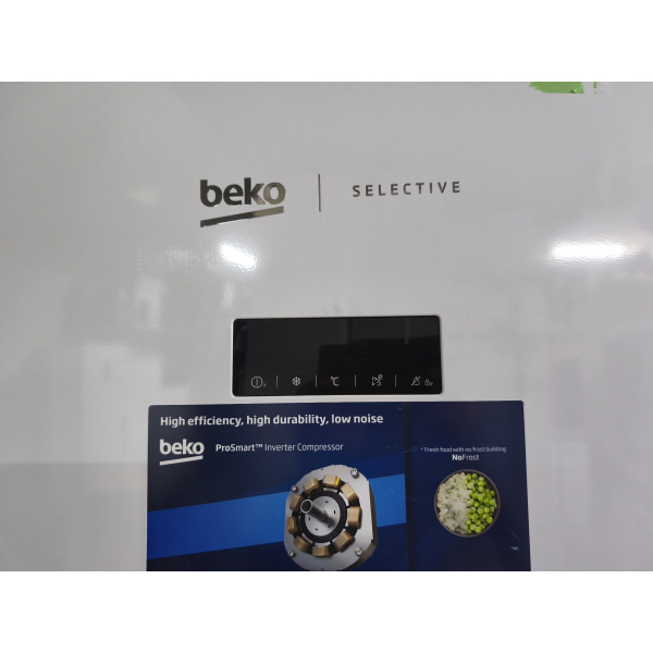 Beko RFNE448E35W diepvriezer Vrieskast Vrijstaand 404 l E Wit no frost outlet gratis thuis bezorgd