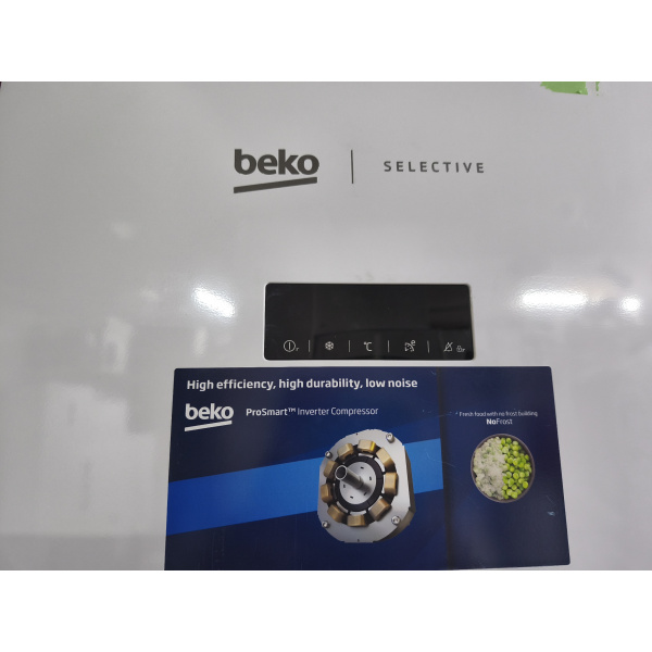 Beko RFNE448E35W diepvriezer Vrieskast Vrijstaand 404 l E Wit no frost outlet gratis thuis bezorgd