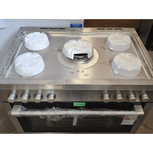 Beko GM 15120 DX PR fornuis Vrijstaand fornuis 90 cm Gas Gaskookplaat Roestvrijstaal gratis thuis bezorgd