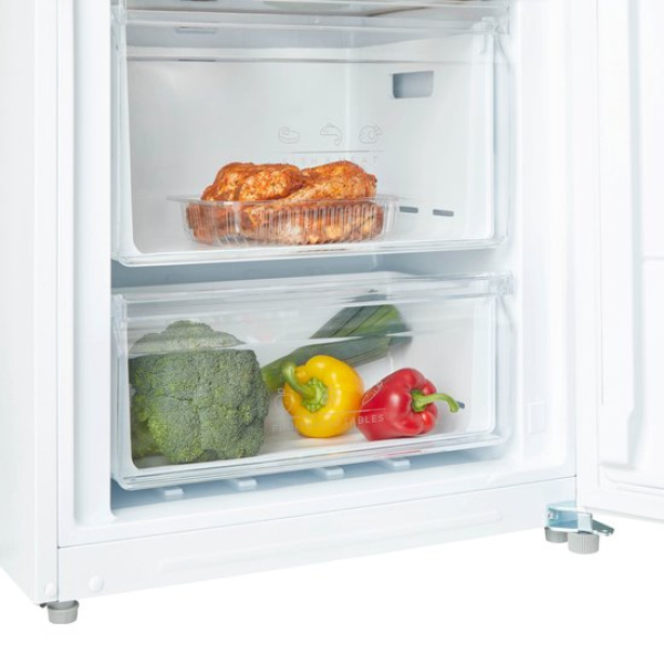 Inventum KK1850W energiezuinige koelkast 185 cm hoog - 362 liter - Kastmodel - Zonder vriesvak - Superkoelen - Energielabel C - Vrijstaand - Wit