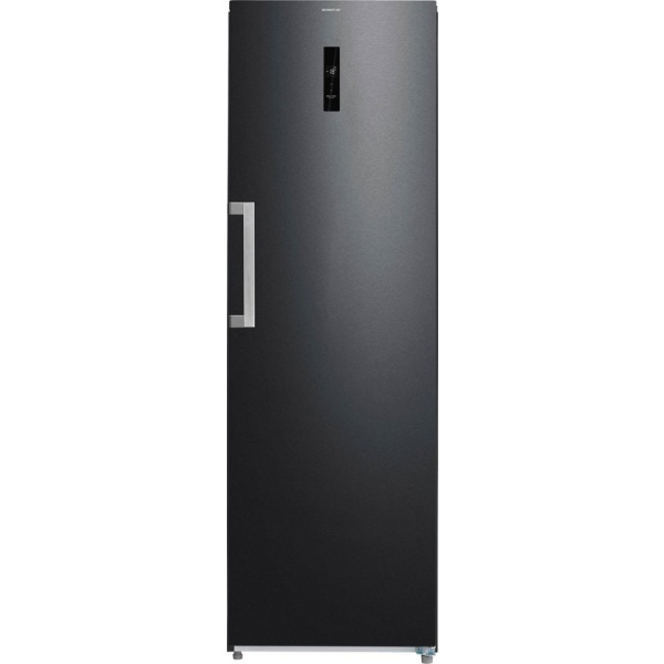 Inventum VR1850B No Frost kastmodel vriezer energiezuinig - 272 liter - 185 cm hoog - Supervriezen - Superkoelen - Energielabel C - Ledverlichting - Geschikt voor garage tot -15°C - Diepvrieskast - Vrijstaand - 8 lades/vakken - Zwart RVS