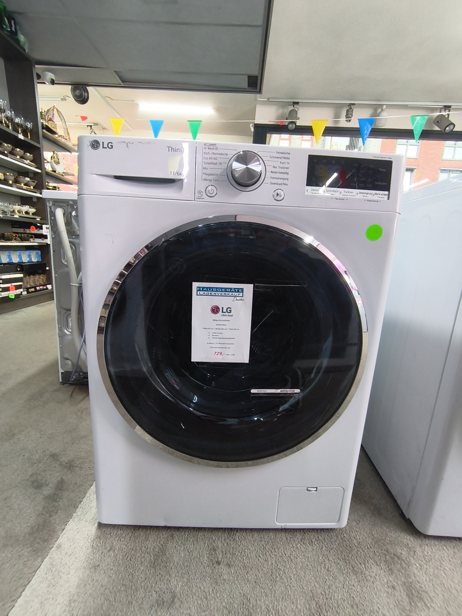 LG W4WR70E61 Was-droogcombinatie outlet gratis thuis bezorgd