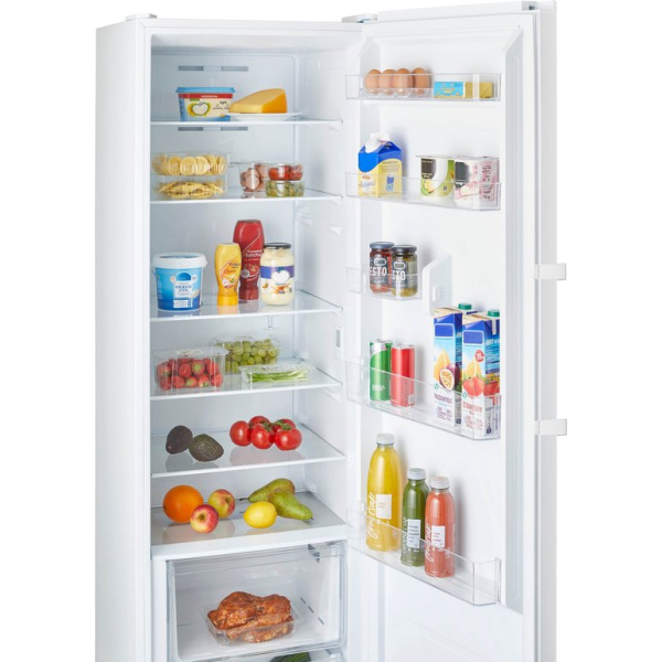 Inventum KK1850W energiezuinige koelkast 185 cm hoog - 362 liter - Kastmodel - Zonder vriesvak - Superkoelen - Energielabel C - Vrijstaand - Wit