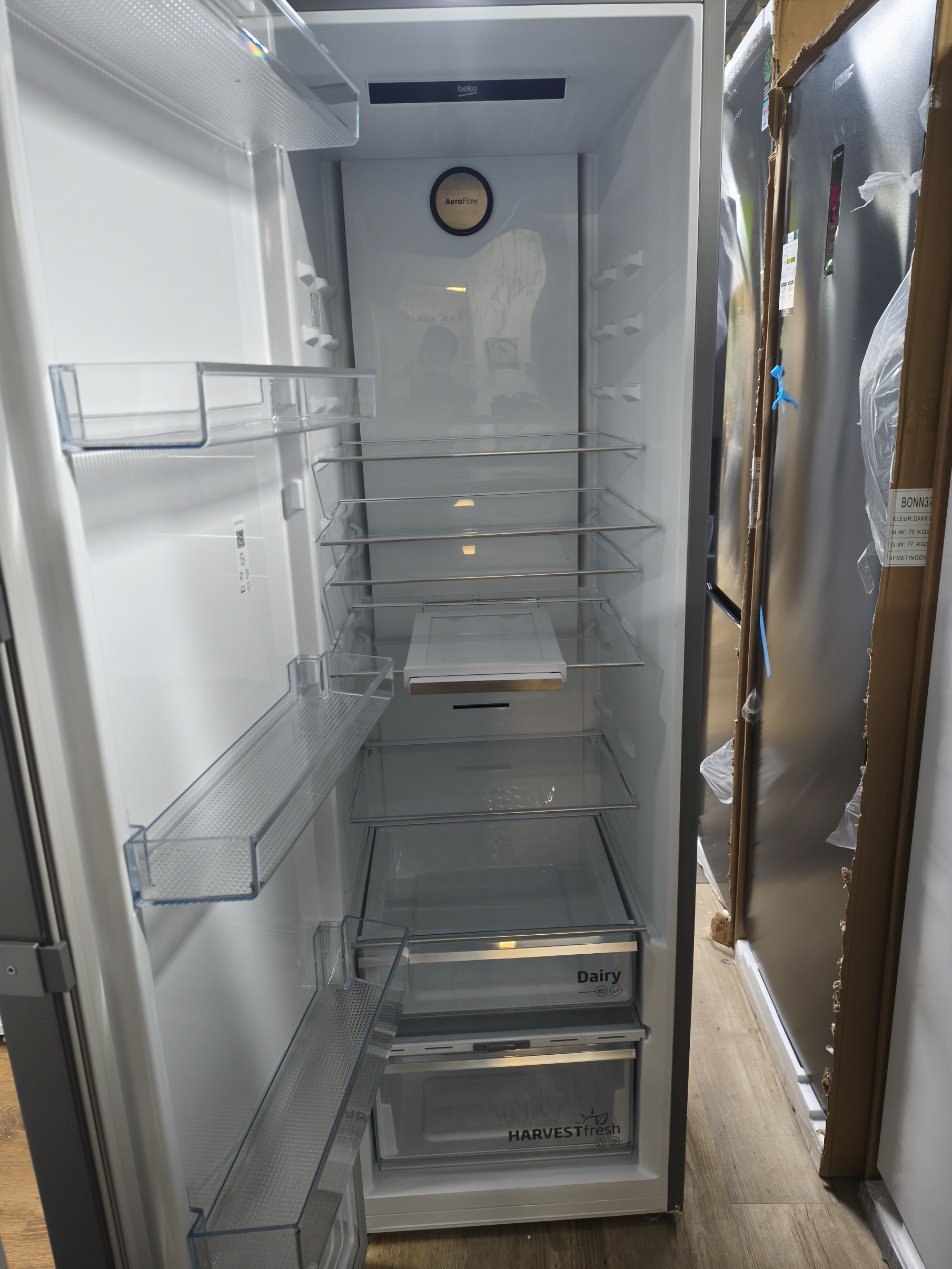 Beko B7RMLNE445ZXP vrijstaande koelkast outlet gratis thuis bezorgd