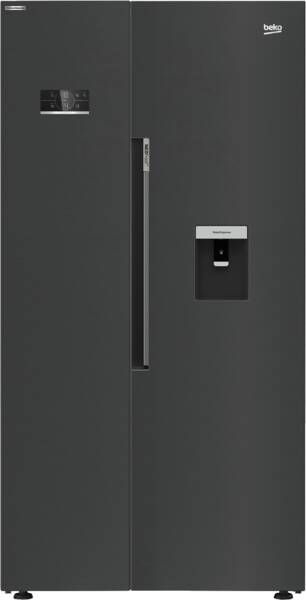 Beko GN163241XBRN Amerikaanse Koelkast - Side-By-Side - Dark Inox outlet gratis thuis bezorgd