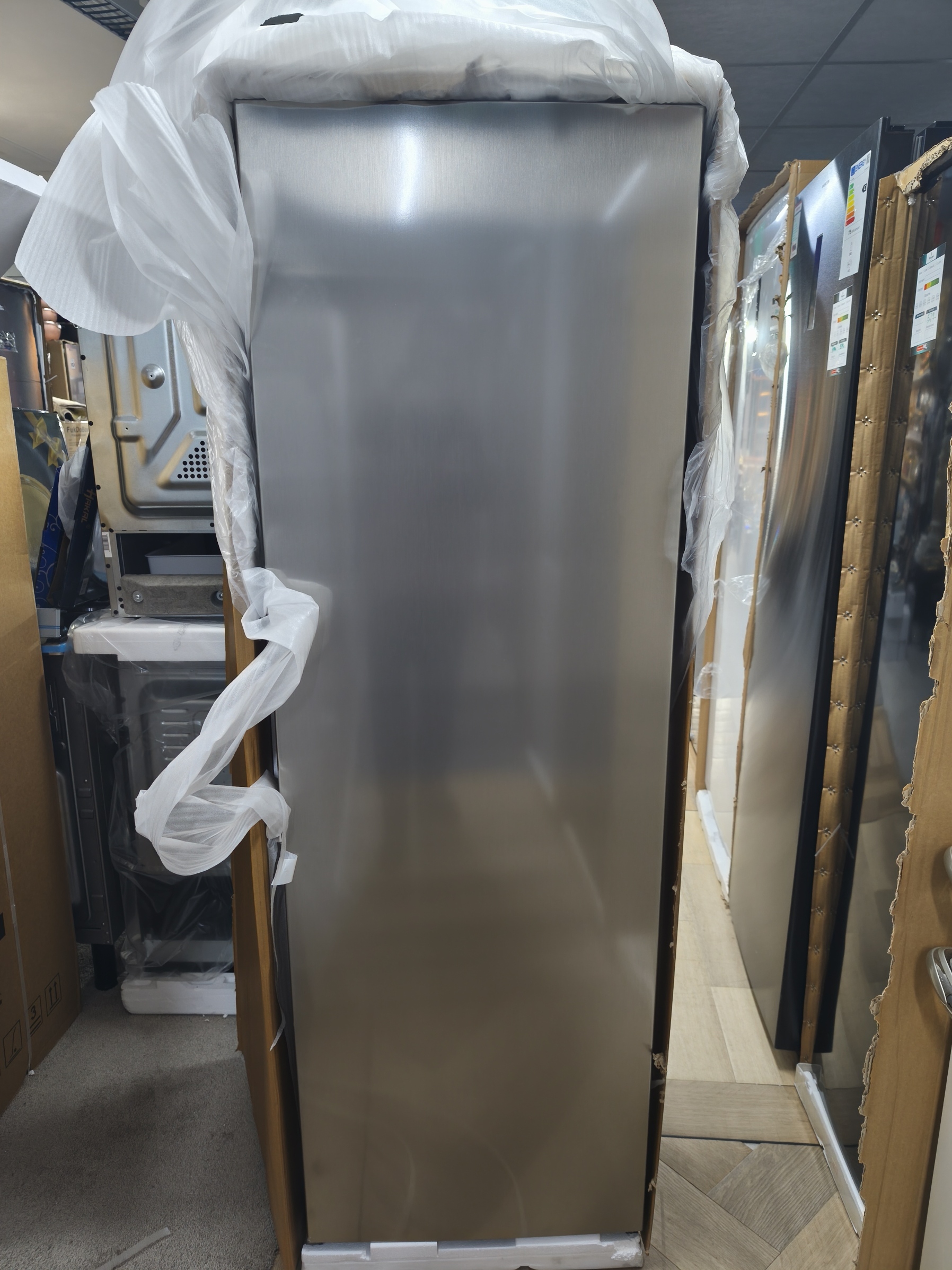 PKM GS212NFEIX Vriezer | INOX | Zilver | 194 liter | Snel invriezen | Geen vorst | Breedte 56 cm | 5 Laden | 1 Vriezer klap | Deurscharnier uitwisselbaar