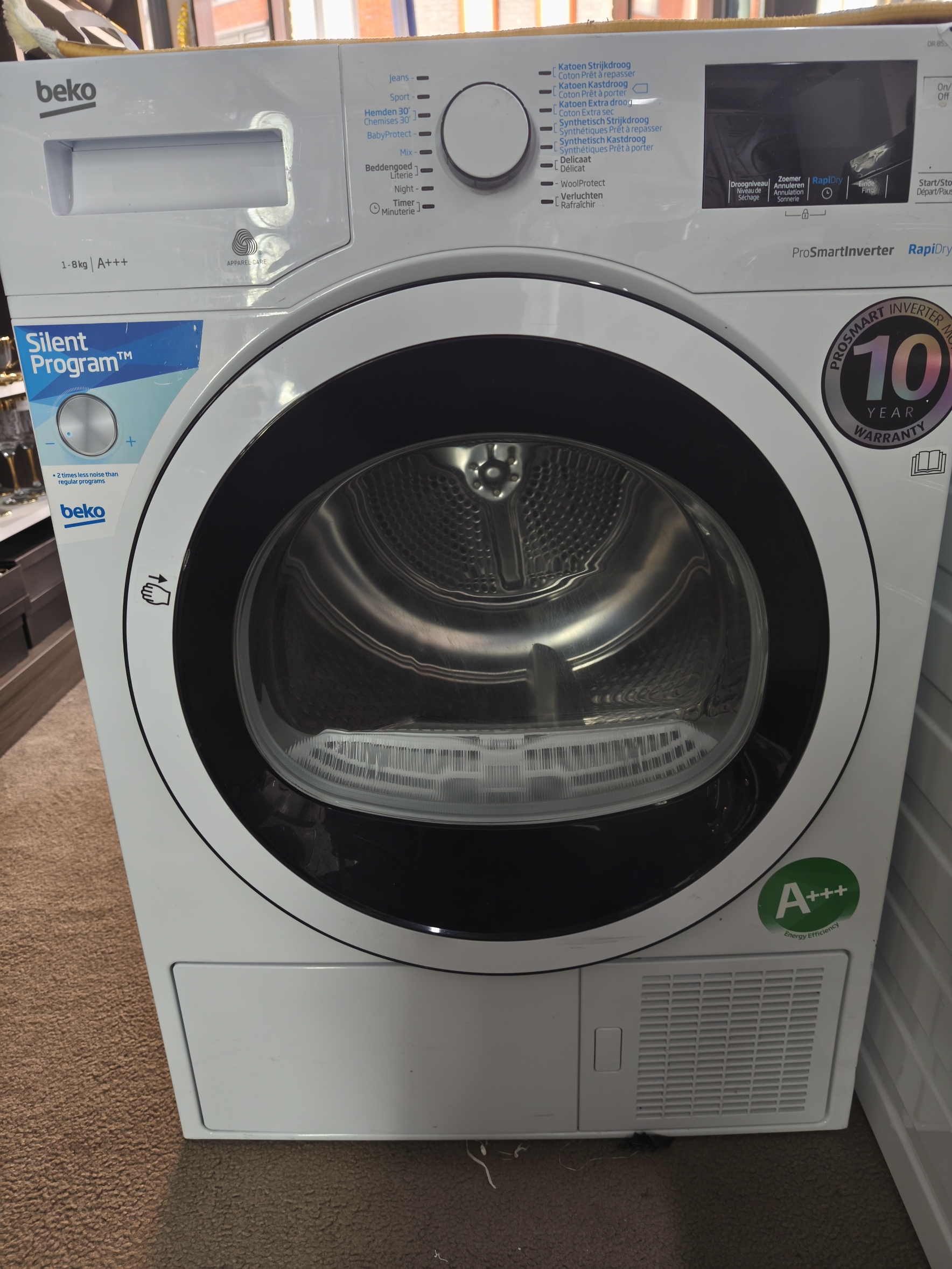 Beko DR8534GX0 RapiDry warmtepomp Droger 8KILO A+++ outlet
