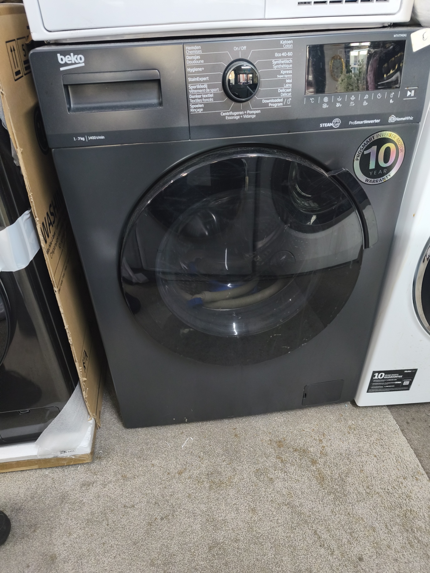 Beko WTV7740A1 wasmachine Voorbelading 7 kg 1400 RPM Zwart(kort gebruikt)