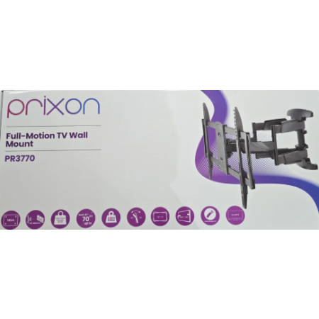 Prixon - PR3770 Verstelbare TV Beugel 37"-70" | Kantelbaar, Draaibaar & Sterk tot 45,5 kg