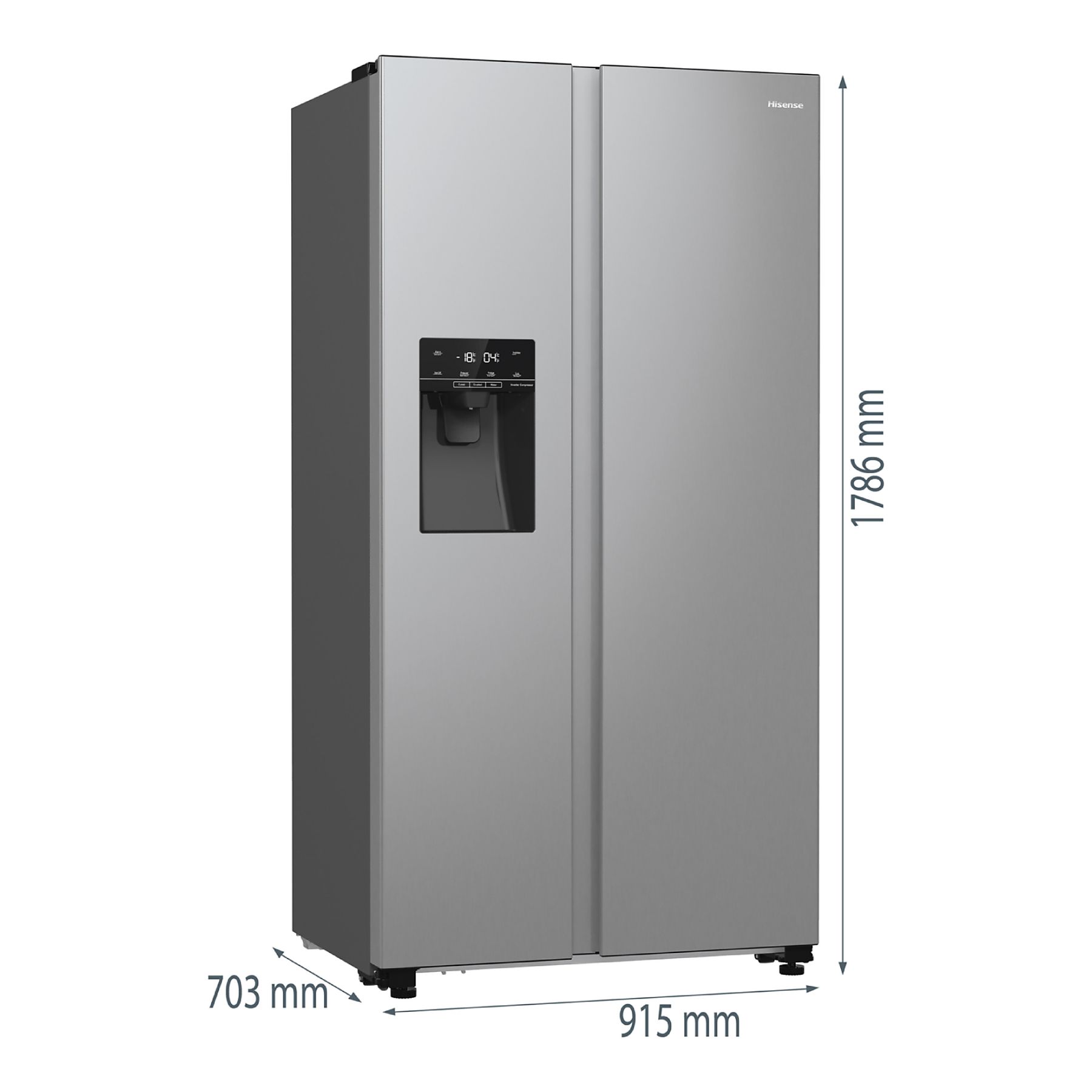 Hisense RS5P535NTCE Side-By-Side koel-vriescombinatie