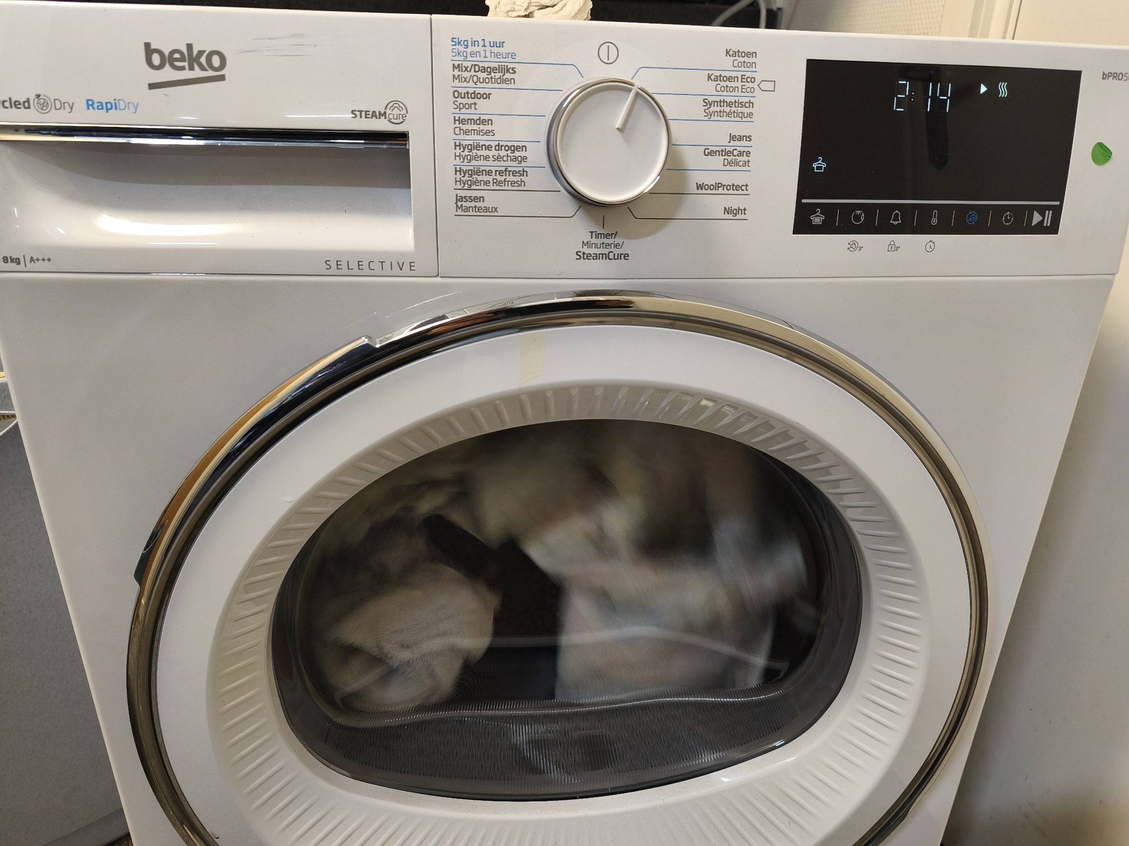 BEKO B5T68247W2 Warmtepompdroger RAPIDRY Selecive 8KG A+++
