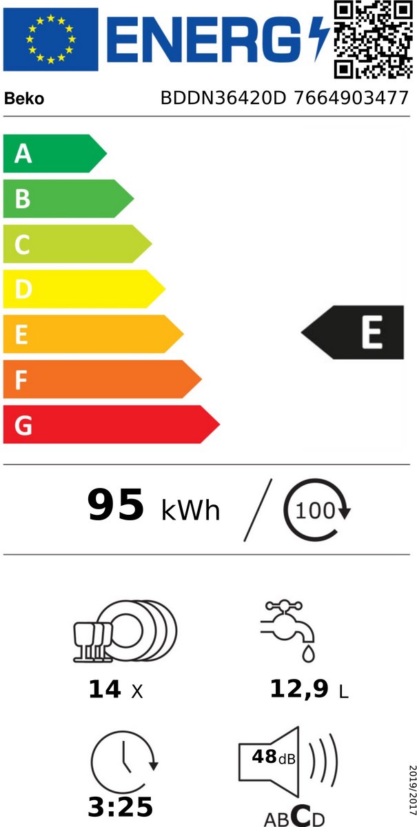 Beko BDDN36420D - HygieneShield™ - Inbouwvaatwasser