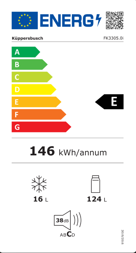 Kuppersbusch FK3305.0i inbouw koelkast met nis ± 102,5 cm en montage