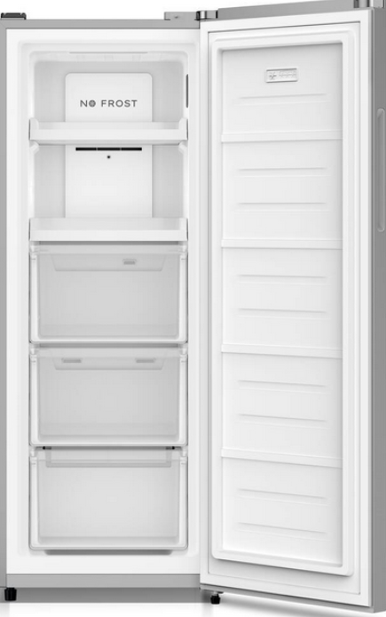 Geratek Belmont GS2311S_EXKL vrijstaande vriezer, zilver, 143 cm, vorstvrij