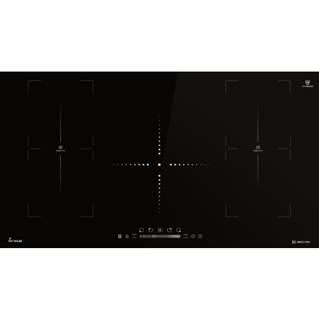 KKT KOLBE Inductie kookplaat 90 cm | 9,8 kW | 5 Kookzones | 9 vermogensniveaus | Touch Slider | IH89005FZ