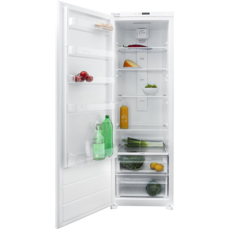 Inventum IKK1785S 178 cm energiezuinige inbouw koelkast - Koeler - 294 liter - Stil - Fresh Cooling - Superkoelen - Vershoudlade - Sleepdeur - Wit