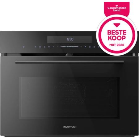 Inventum IMC4535GT - Inbouw combi-oven - Hetelucht - Magnetron - Grill - 50 liter - 45 cm hoog - Tot 250 graden - Zwart -